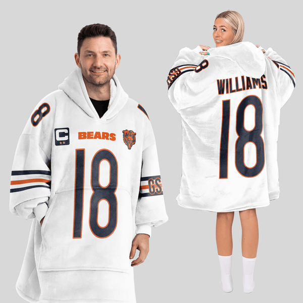 C.W 18 Captain Chicago Football Unisex Blanket Hoodie