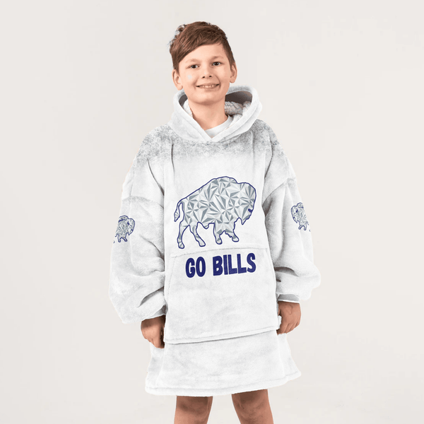Kid J.A 17 Buffalo Football Unisex Blanket Hoodie