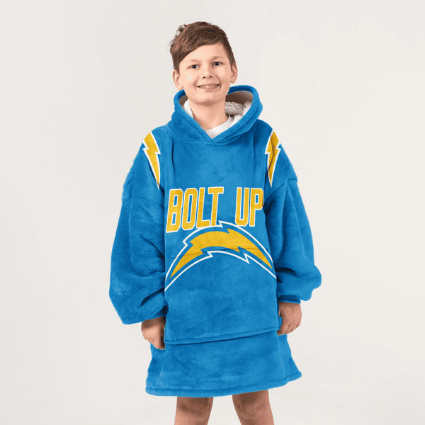 Kid Bolt Up 10 Los Angeles Football Unisex Blanket Hoodie
