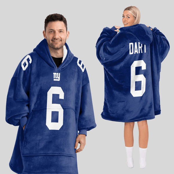 J.D 6 New York G Football Unisex Blanket Hoodie