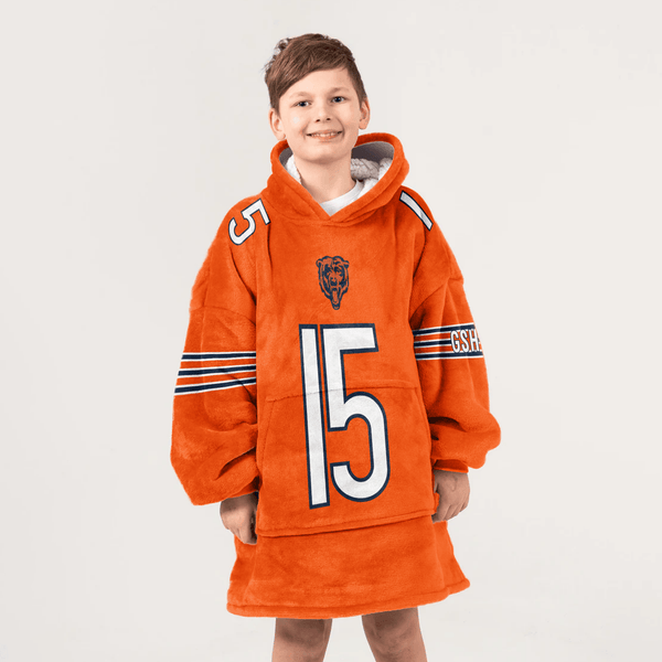 R.O 15 Chicago Football Unisex Blanket Hoodie