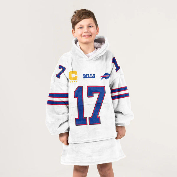 Captain J.A 17 Buffalo Football Unisex Blanket Hoodie