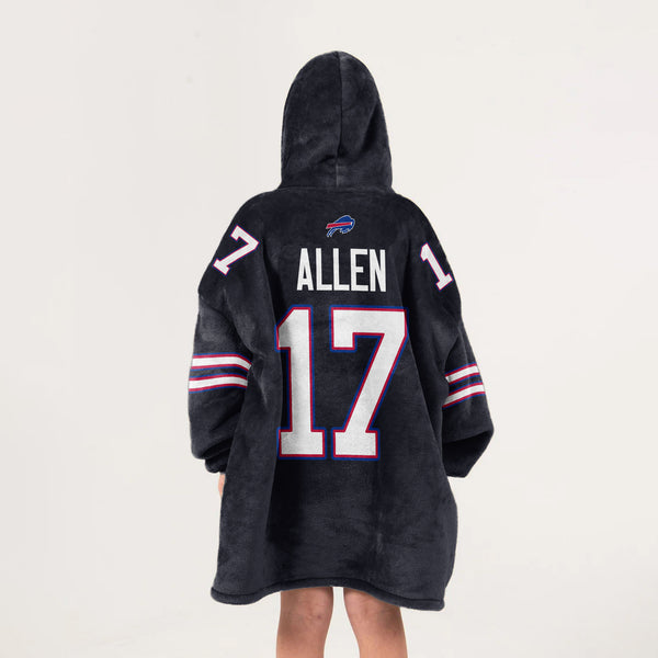 Captain J.A 17 Buffalo Football Unisex Blanket Hoodie