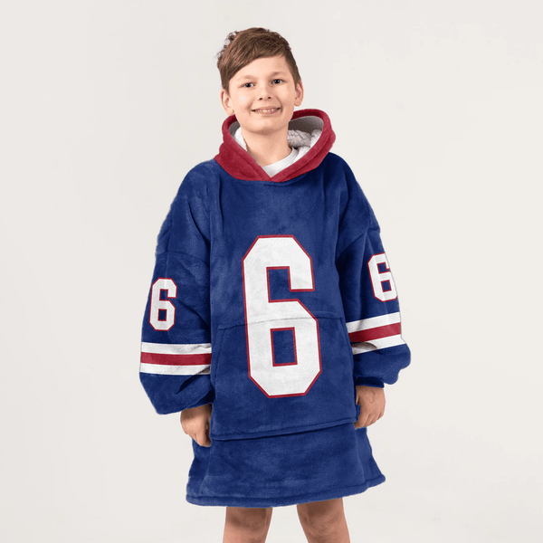 J.D 6 New York G Football Unisex Blanket Hoodie