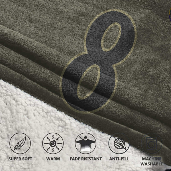 Army L.J 8 Baltimore Football Unisex Blanket Hoodie
