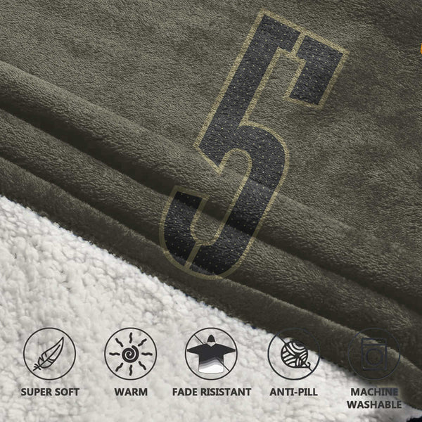 Army J.D 5 Washington Football Unisex Blanket Hoodie