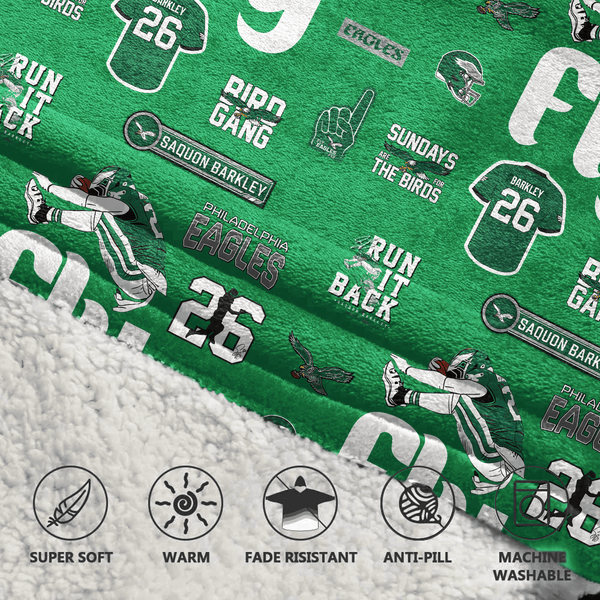 S.B 26 Philadelphia Football Unisex Blanket Hoodie