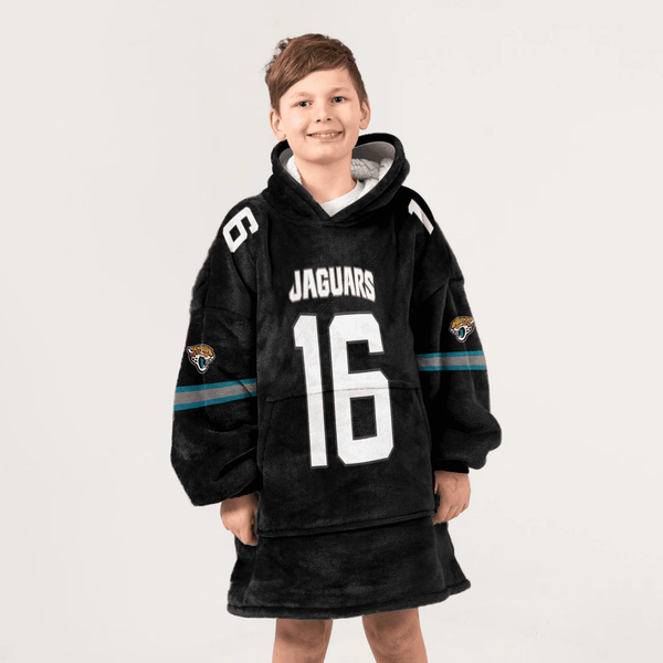 T.L 16 Jacksonville Football Unisex Blanket Hoodie