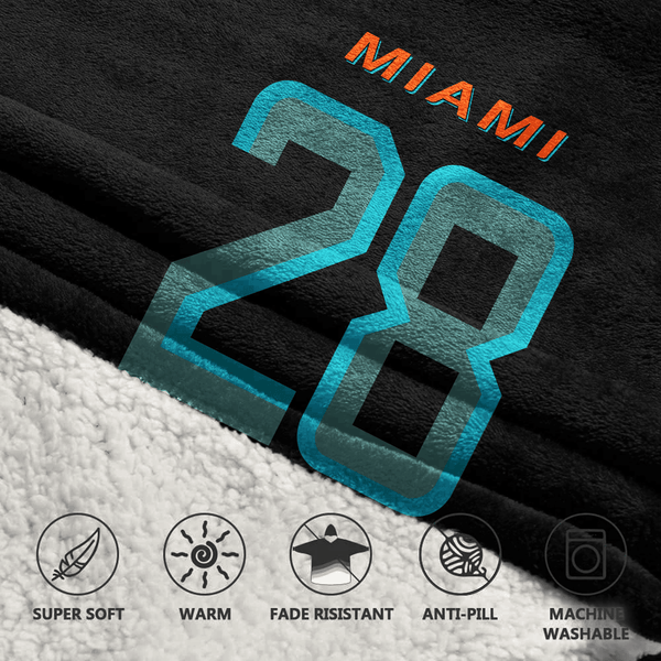 D.A 28 Miami Football Unisex Blanket Hoodie