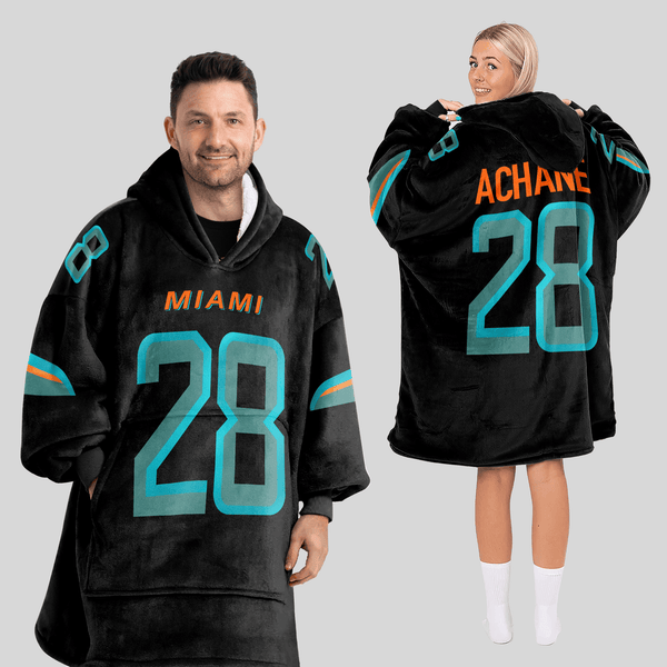 D.A 28 Miami Football Unisex Blanket Hoodie