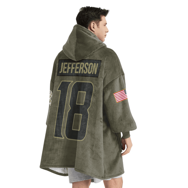 Army J.J 18 Minnesota Football Unisex Blanket Hoodie