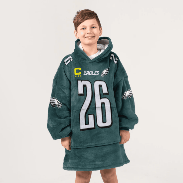Captain S.B 26 Philadelphia Football Unisex Blanket Hoodie