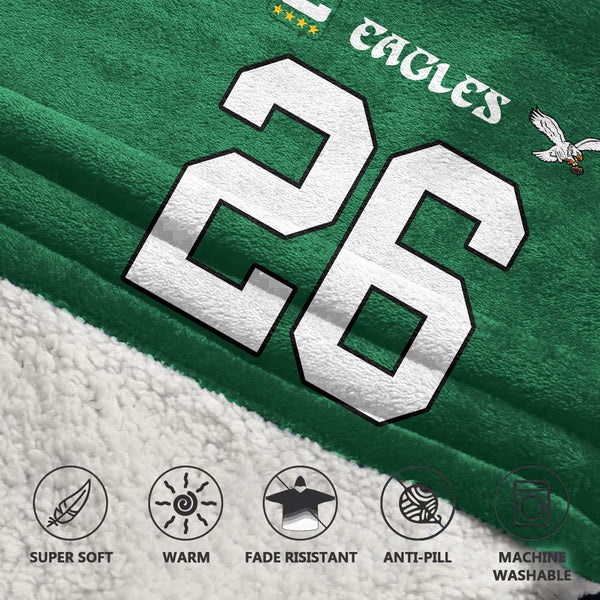 Captain S.B 26 Philadelphia Football Unisex Blanket Hoodie