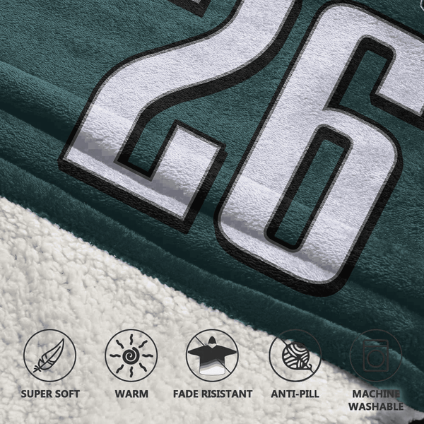 Captain S.B 26 Philadelphia Football Unisex Blanket Hoodie