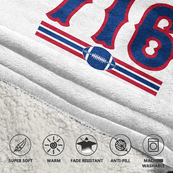 716 Buffalo Football Unisex Blanket Hoodie