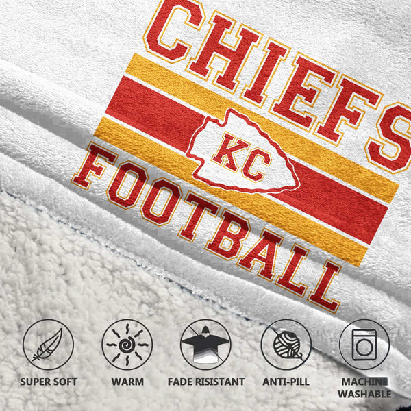 Kansas City Football Unisex Blanket Hoodie