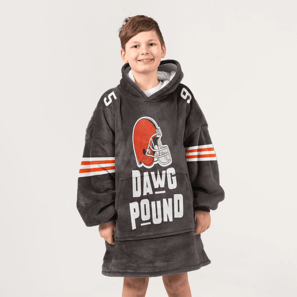 Dawg Pound Cleveland Football Unisex Blanket Hoodie