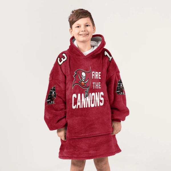 Tampa Bay Football Unisex Blanket Hoodie