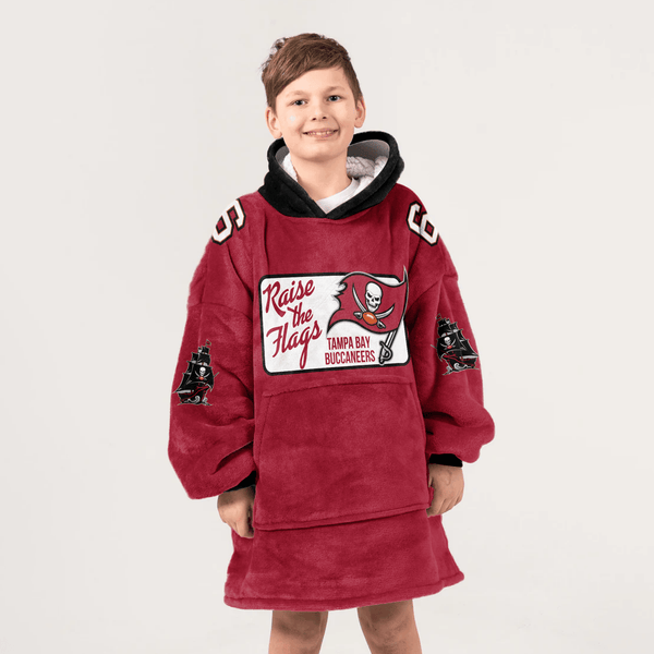 Tampa Bay Football Unisex Blanket Hoodie