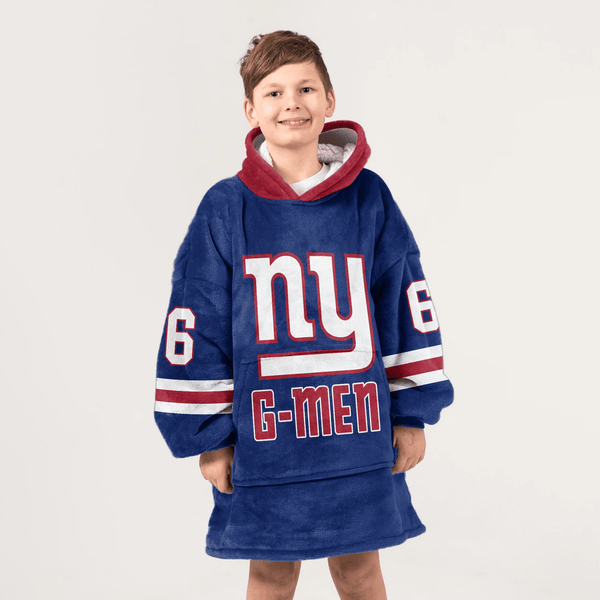 New York G Football Unisex Blanket Hoodie