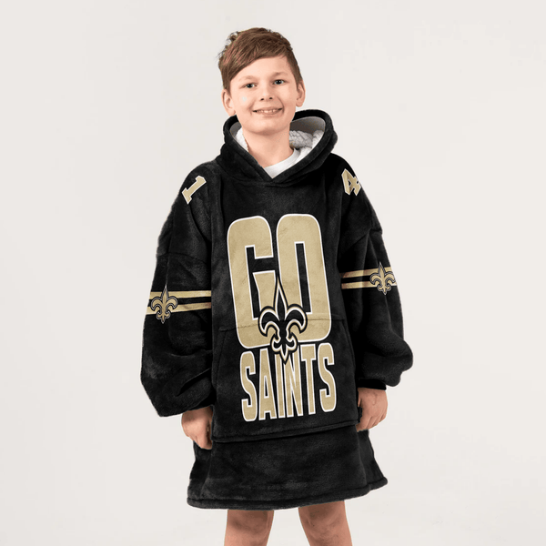New Orleans Football Unisex Blanket Hoodie