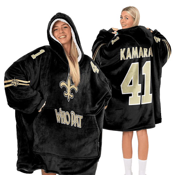 New Orleans Football Unisex Blanket Hoodie