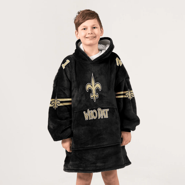 New Orleans Football Unisex Blanket Hoodie