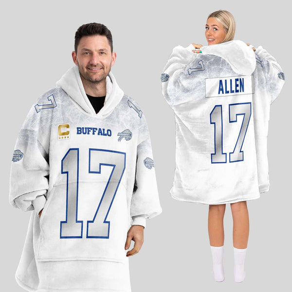 Captain J.A 17 Buffalo Football Unisex Blanket Hoodie