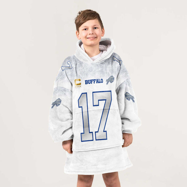 Captain J.A 17 Buffalo Football Unisex Blanket Hoodie