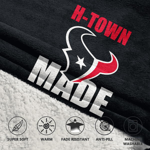 Houston Football Unisex Blanket Hoodie