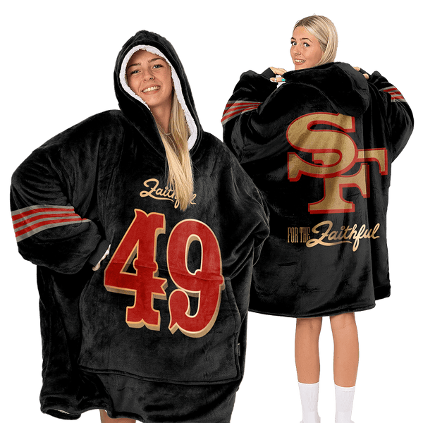 San Francisco Football Unisex Blanket Hoodie