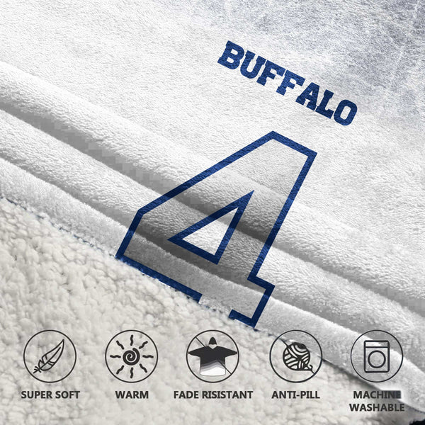 J.C 4 Buffalo Football Unisex Blanket Hoodie