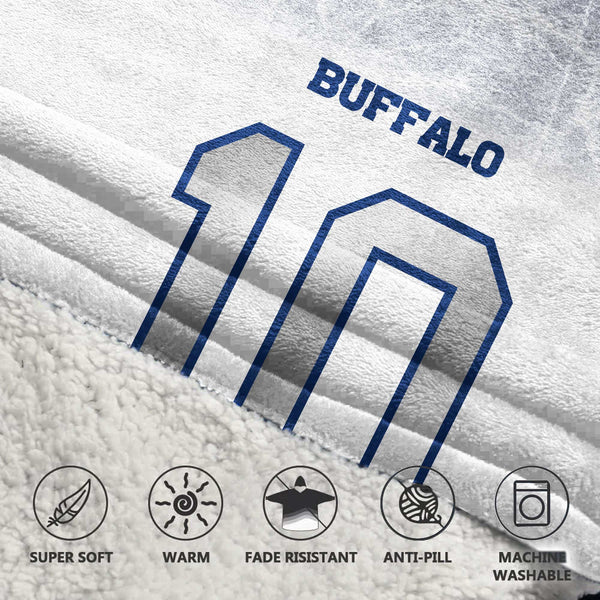 K.S 10 Buffalo Football Unisex Blanket Hoodie