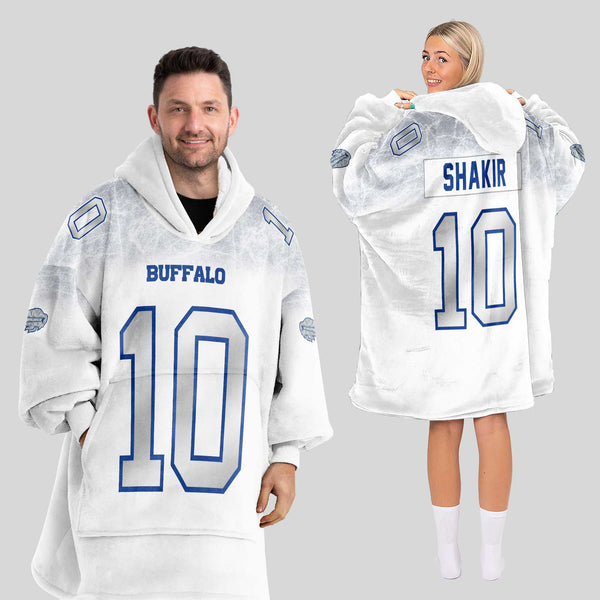 K.S 10 Buffalo Football Unisex Blanket Hoodie
