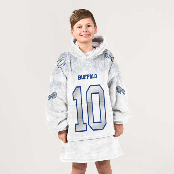 K.S 10 Buffalo Football Unisex Blanket Hoodie