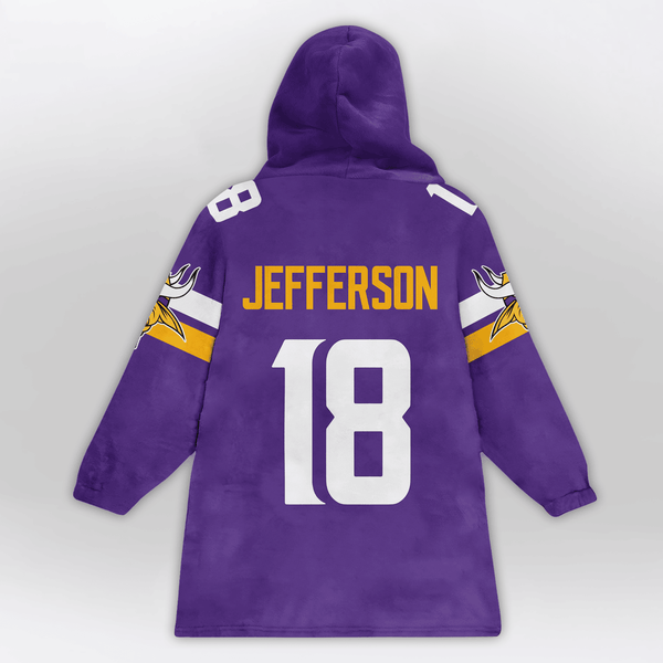 Captain 18 Minnesota Football Unisex Blanket Hoodie