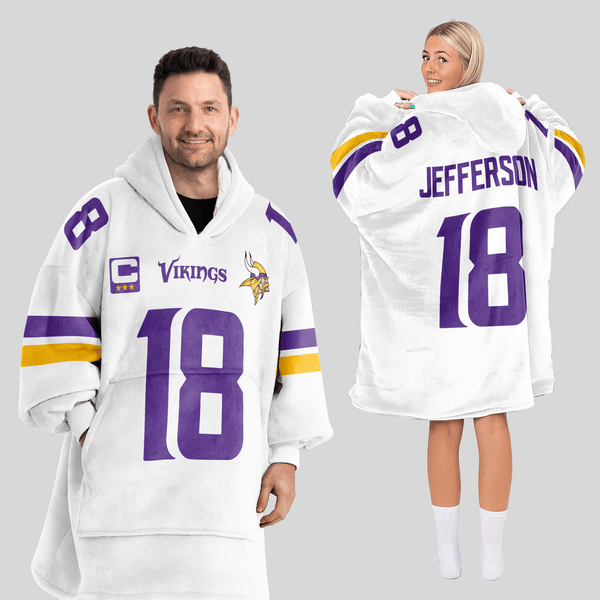 Captain 18 Minnesota Football Unisex Blanket Hoodie