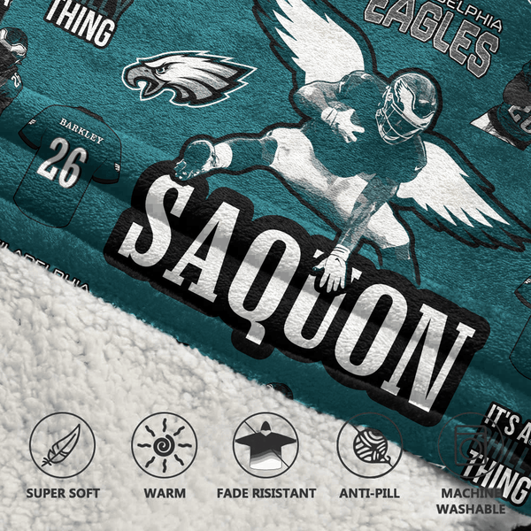 S.B 26 Philadelphia Football Unisex Blanket Hoodie