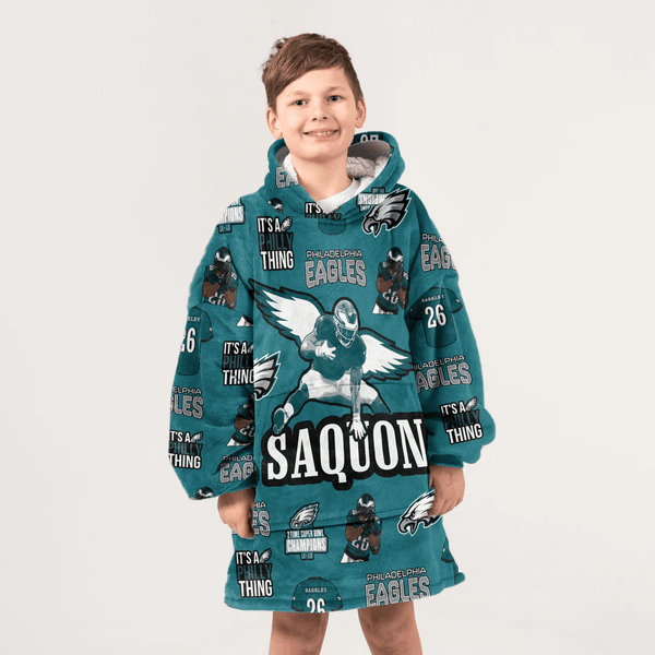 S.B 26 Philadelphia Football Unisex Blanket Hoodie