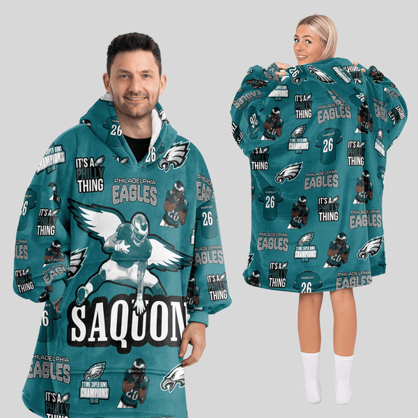 S.B 26 Philadelphia Football Unisex Blanket Hoodie