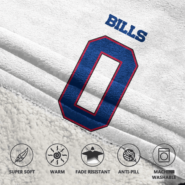 K.C 0 Buffalo Football Unisex Blanket Hoodie