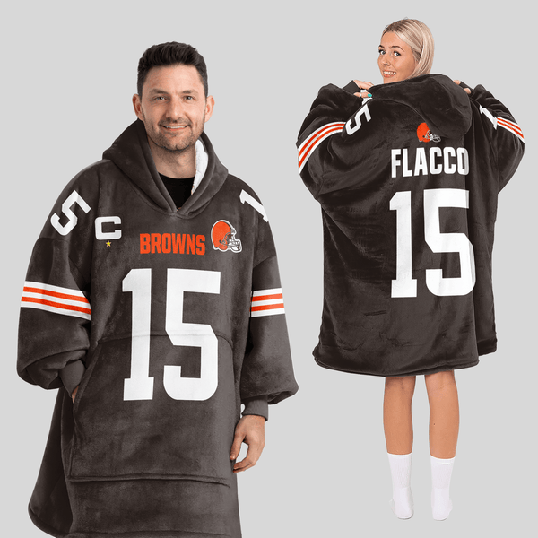 Captain J.F 15 Cleveland Football Unisex Blanket Hoodie