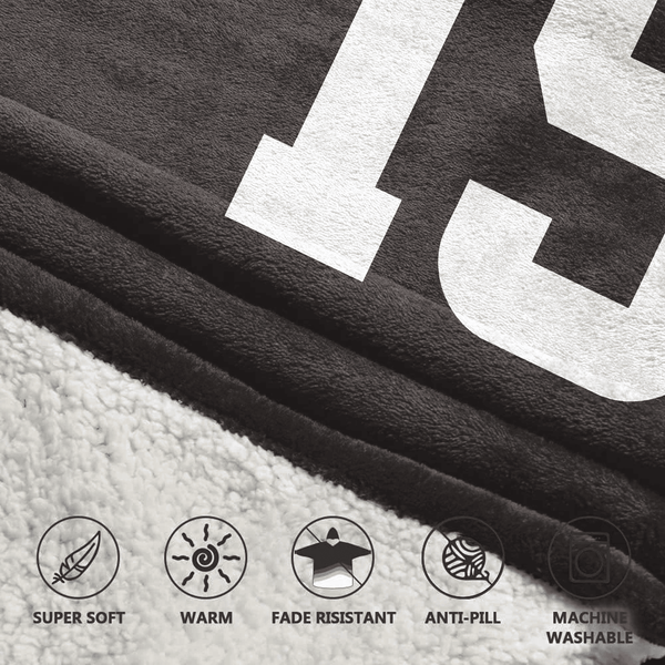 Captain J.F 15 Cleveland Football Unisex Blanket Hoodie