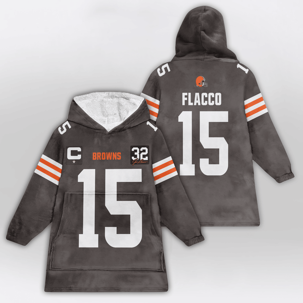Captain J.F 15 Cleveland Football Unisex Blanket Hoodie