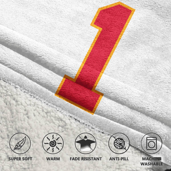 X.W 1 Kansas City Football Unisex Blanket Hoodie