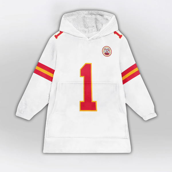 X.W 1 Kansas City Football Unisex Blanket Hoodie