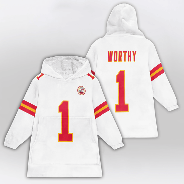 X.W 1 Kansas City Football Unisex Blanket Hoodie