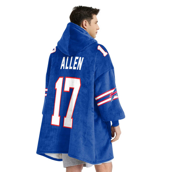 Captain J.A 17 Buffalo Football Unisex Blanket Hoodie