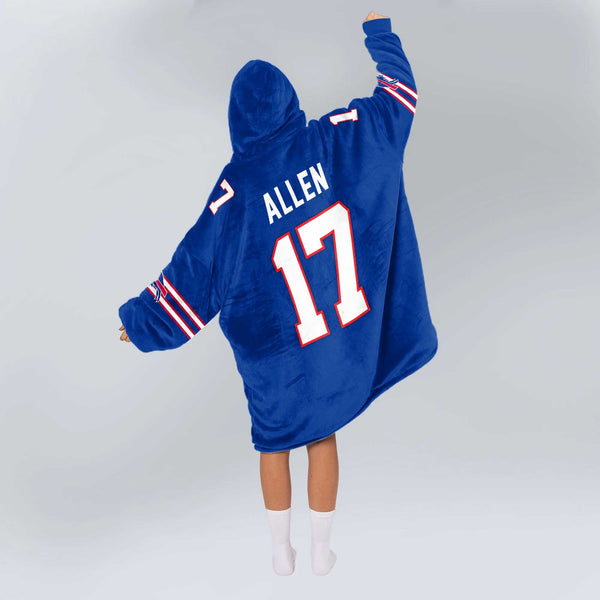 Captain J.A 17 Buffalo Football Unisex Blanket Hoodie