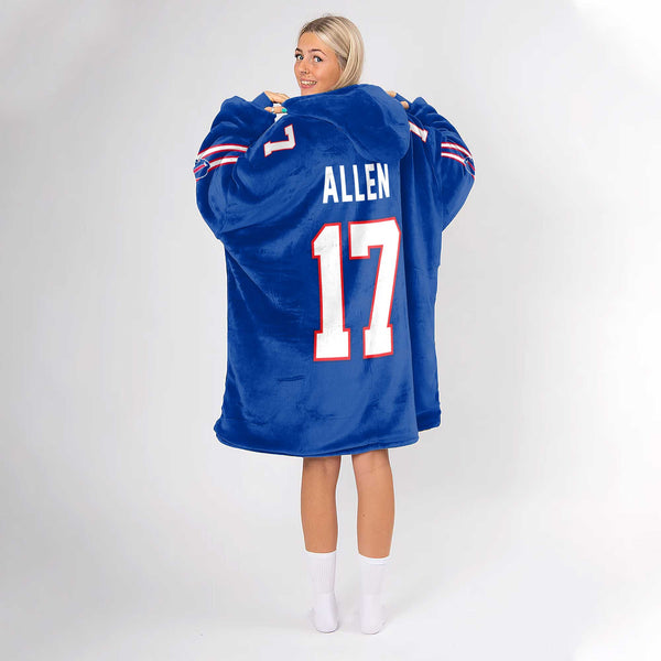 Captain J.A 17 Buffalo Football Unisex Blanket Hoodie